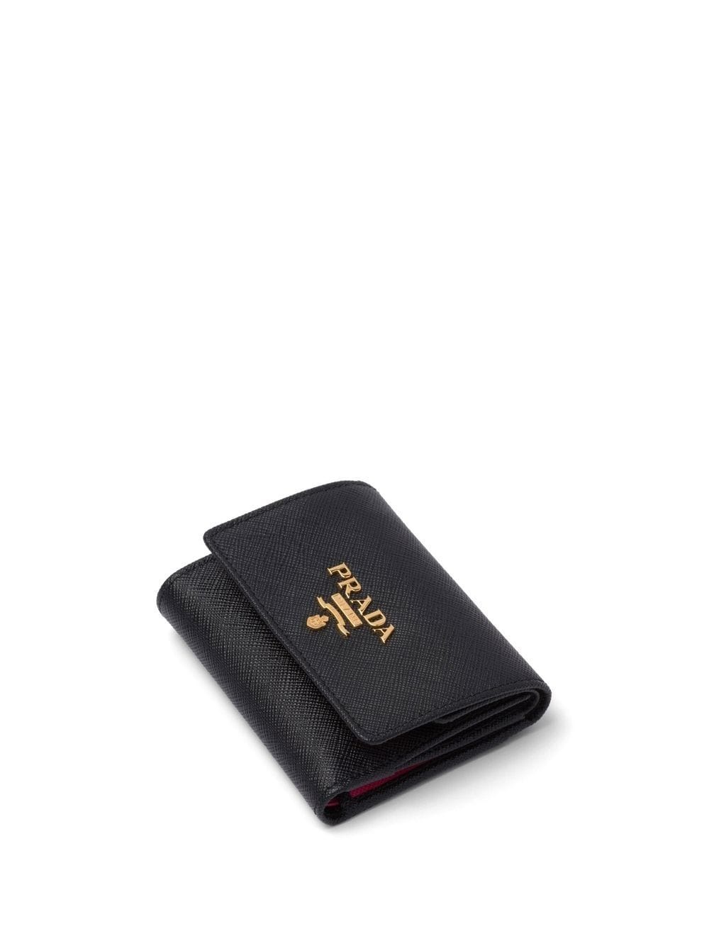 logo-lettering leather wallet - 4