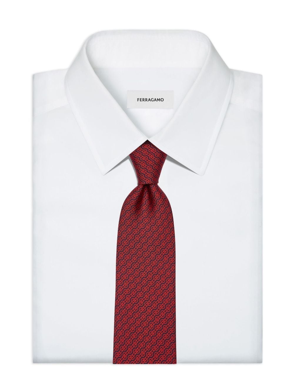 Woven-print silk tie - 4