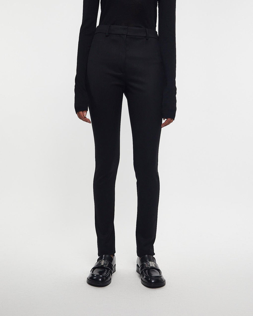 Trousers Wool Stretch Black - 2