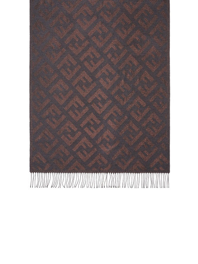 FENDI FF print fringed scarf outlook