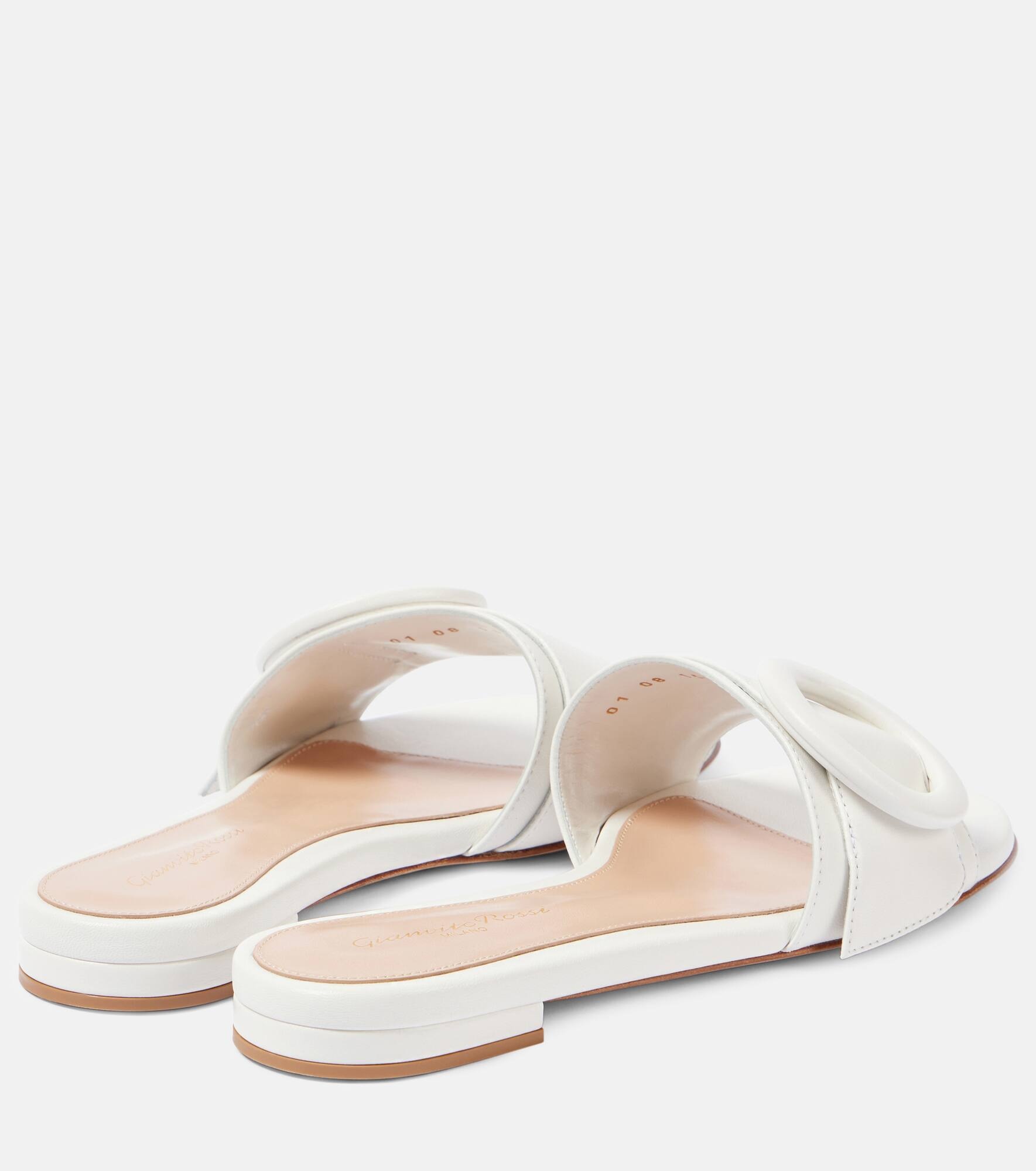 Leather slides - 3