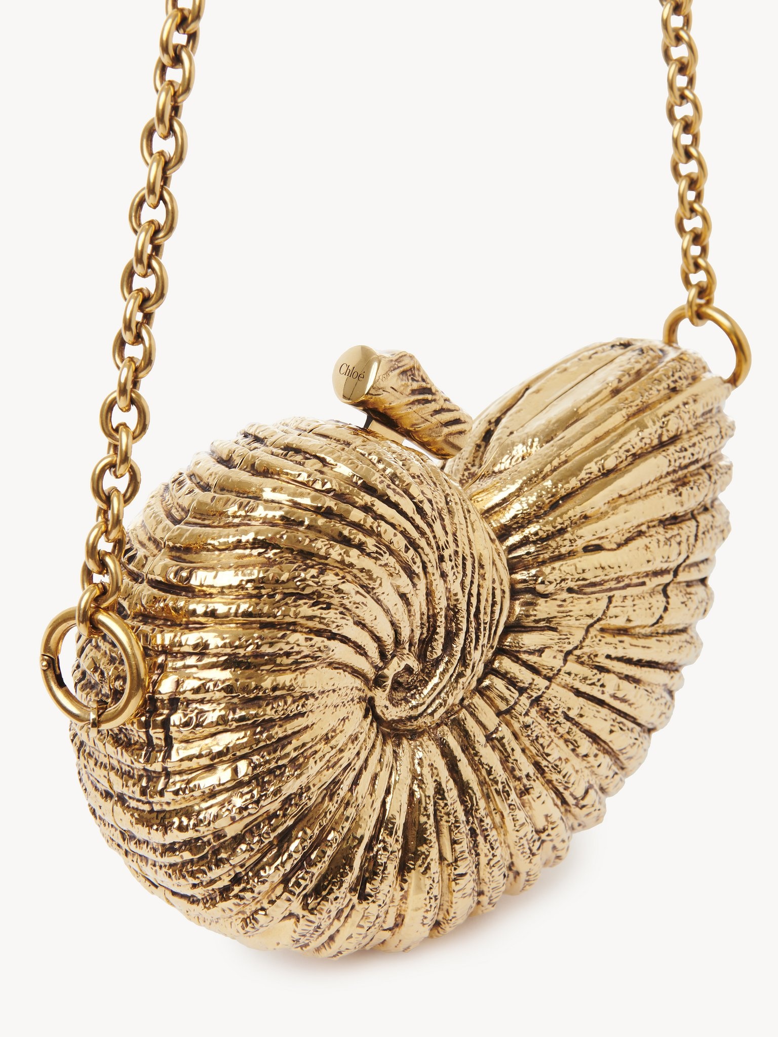 SEA TREASURES SHELL MINAUDIÈRE IN METAL - 6