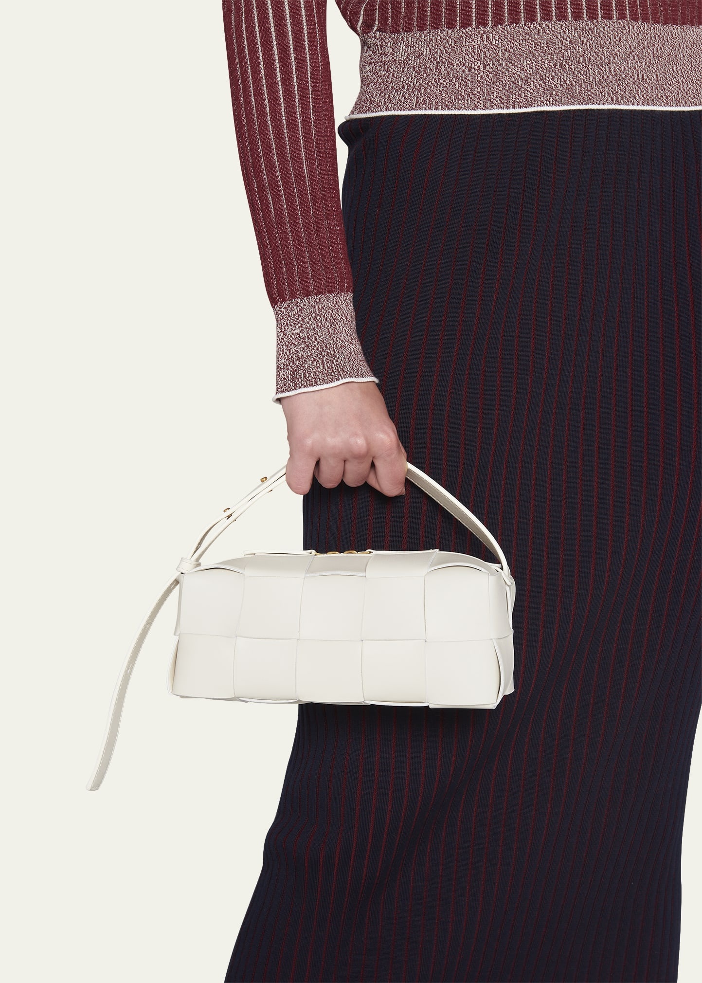Brick Cassette Small Intrecciato Shoulder Bag - 2