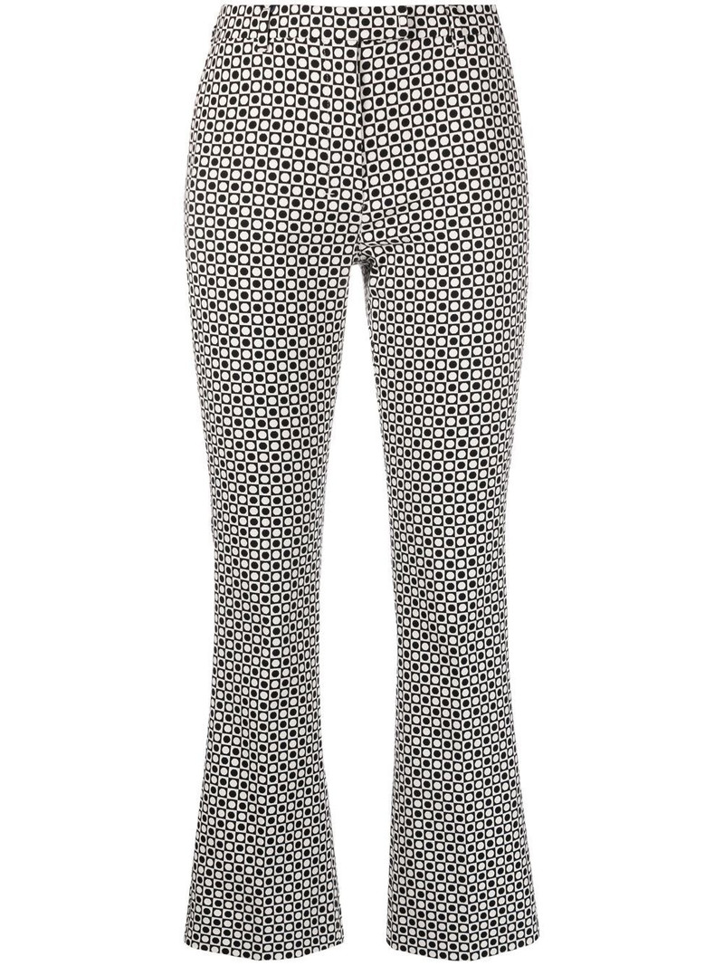geometric-jacquard tailored trousers 1