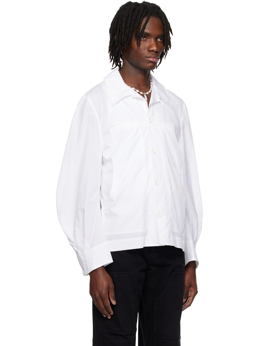 White Workwear Shirt - 2