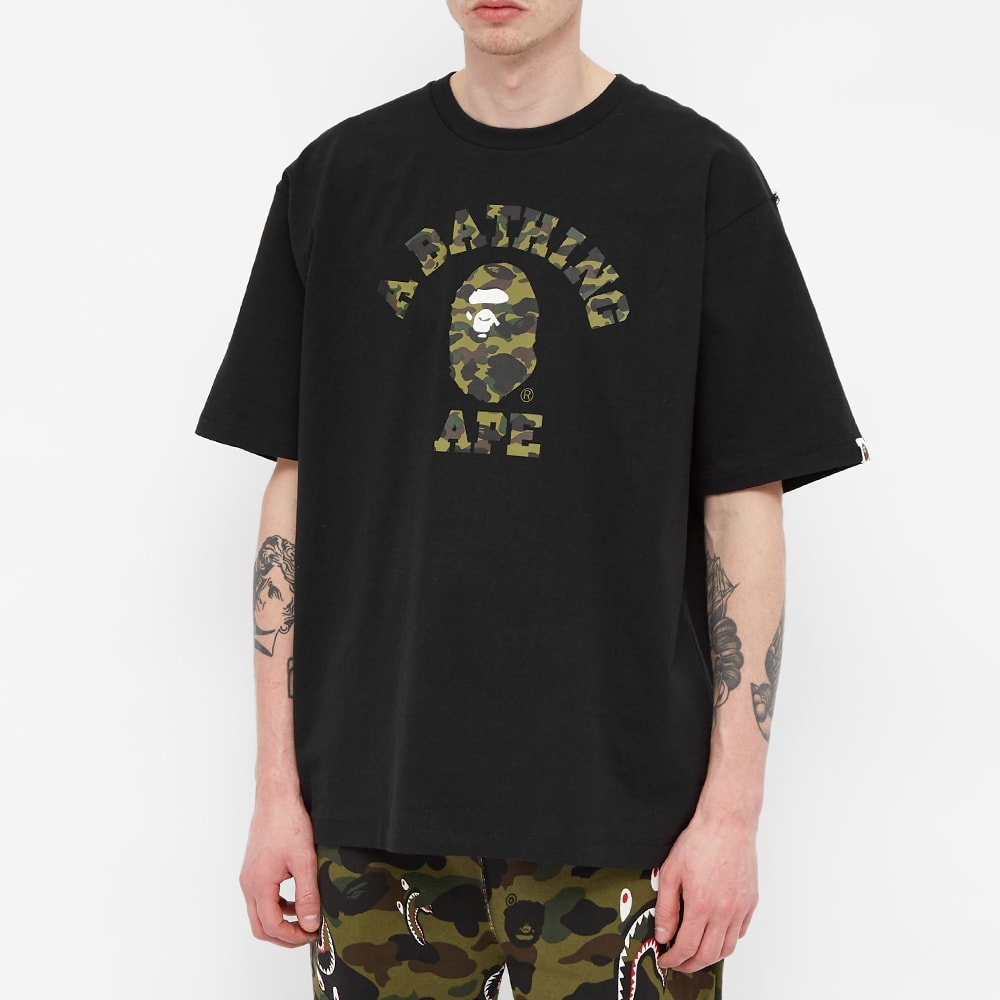 A Bathing Ape 1st Camo College Tee - 4