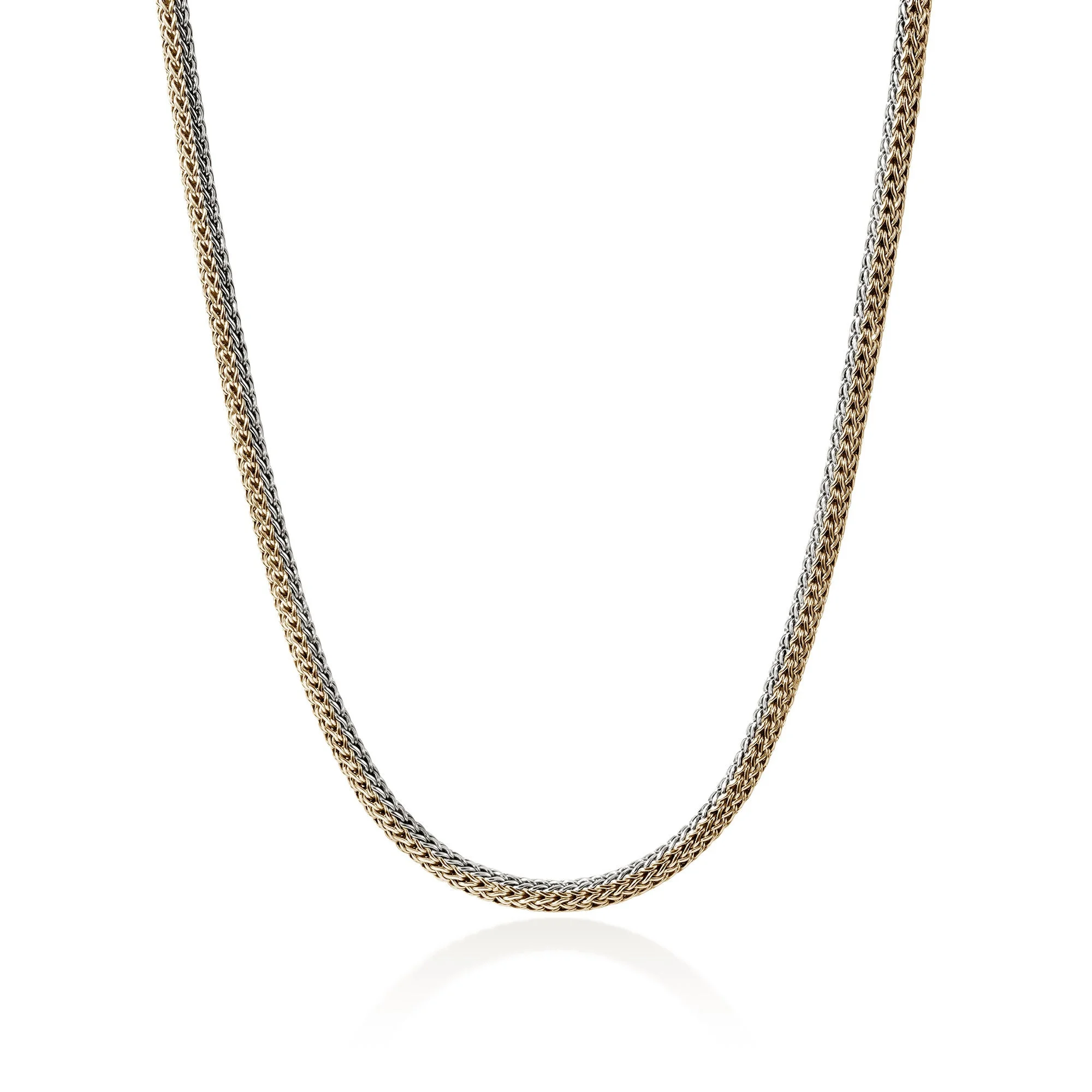 Icon Necklace, Reversible, Gold, Sterling Silver, 5MM - 1
