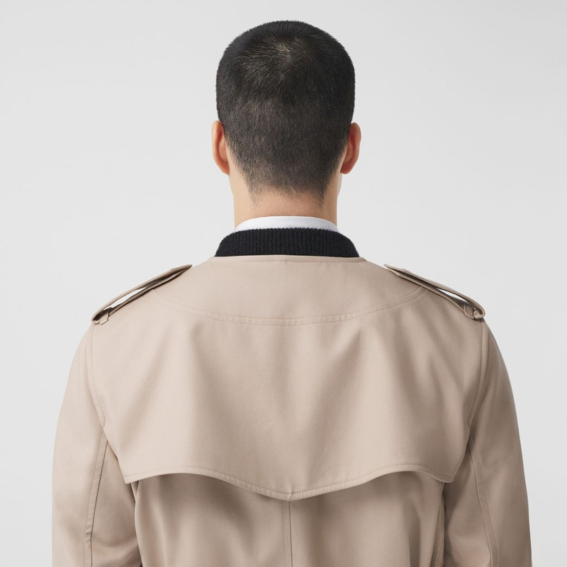 Cotton Gabardine V-neck Trench Coat 5