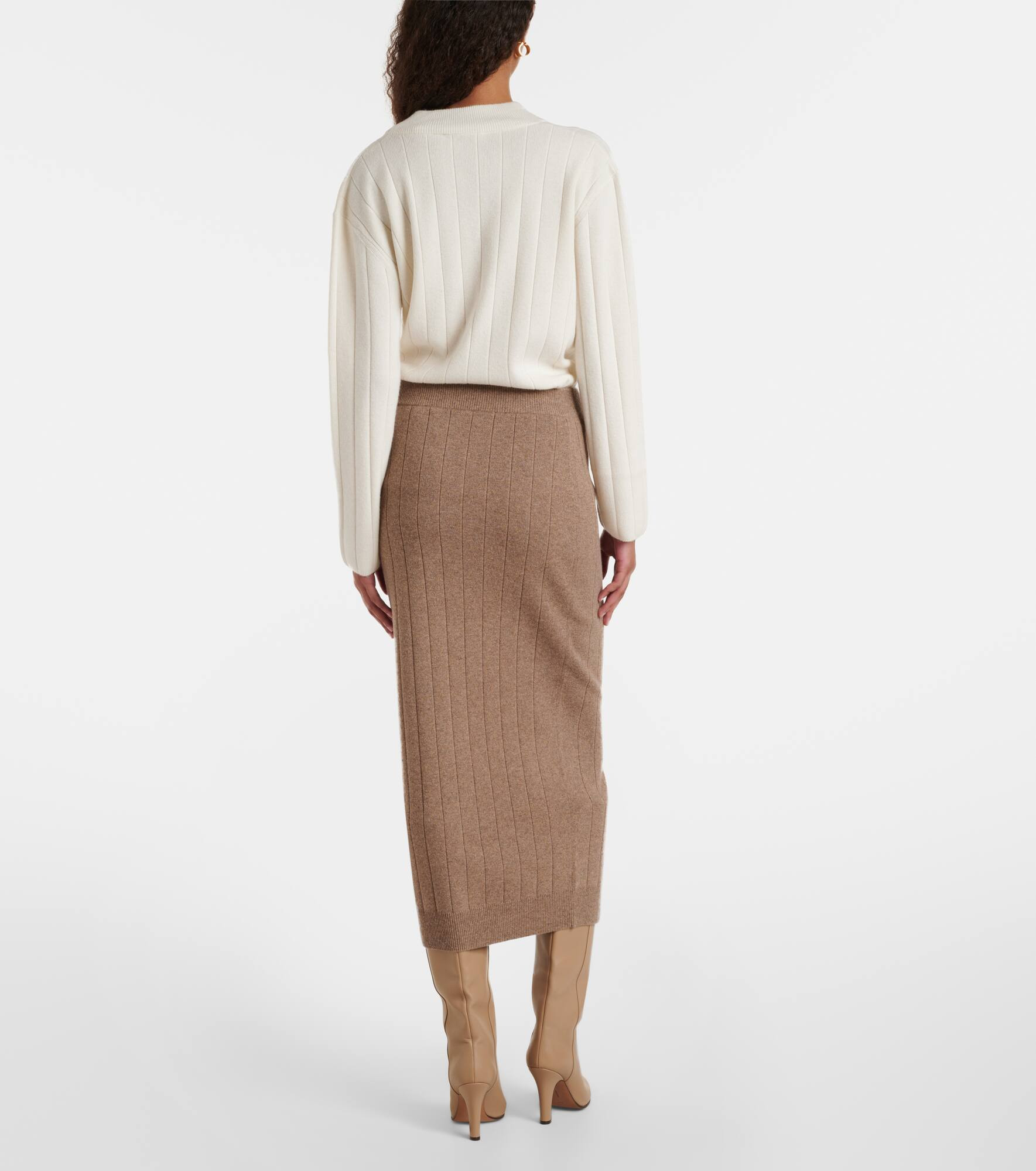 Sante cashmere midi skirt - 3