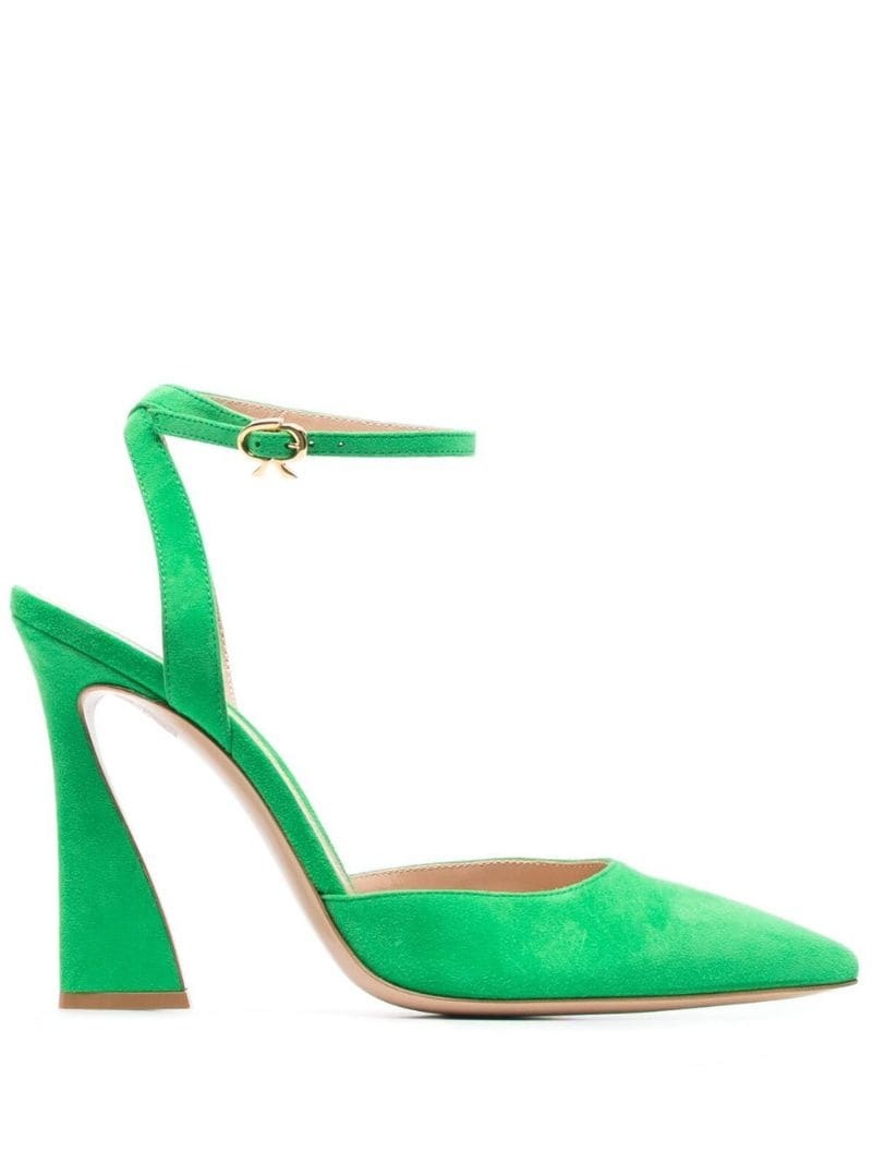 Aura D'Orsay 80mm suede pumps - 1