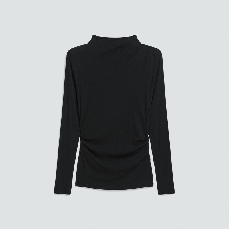 Mock Neck Top in Soft Rib 1