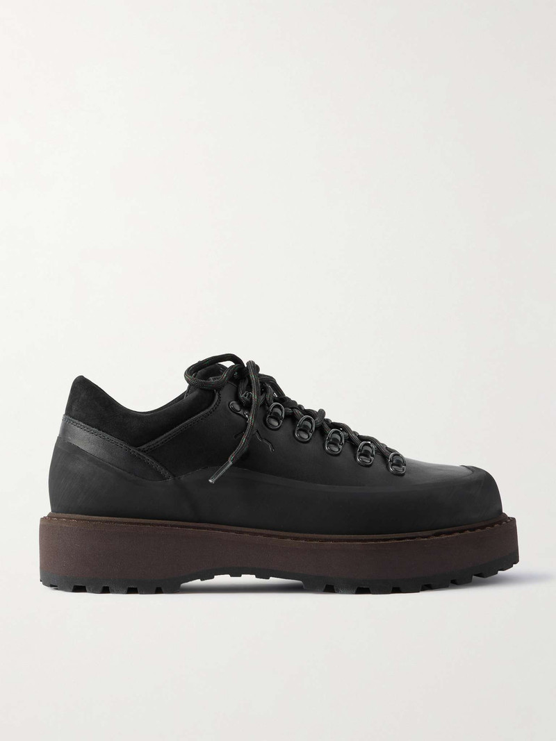 Cornaro Gomma Rubber and Suede-Trimmed Full Grain-Leather Sneakers - 1