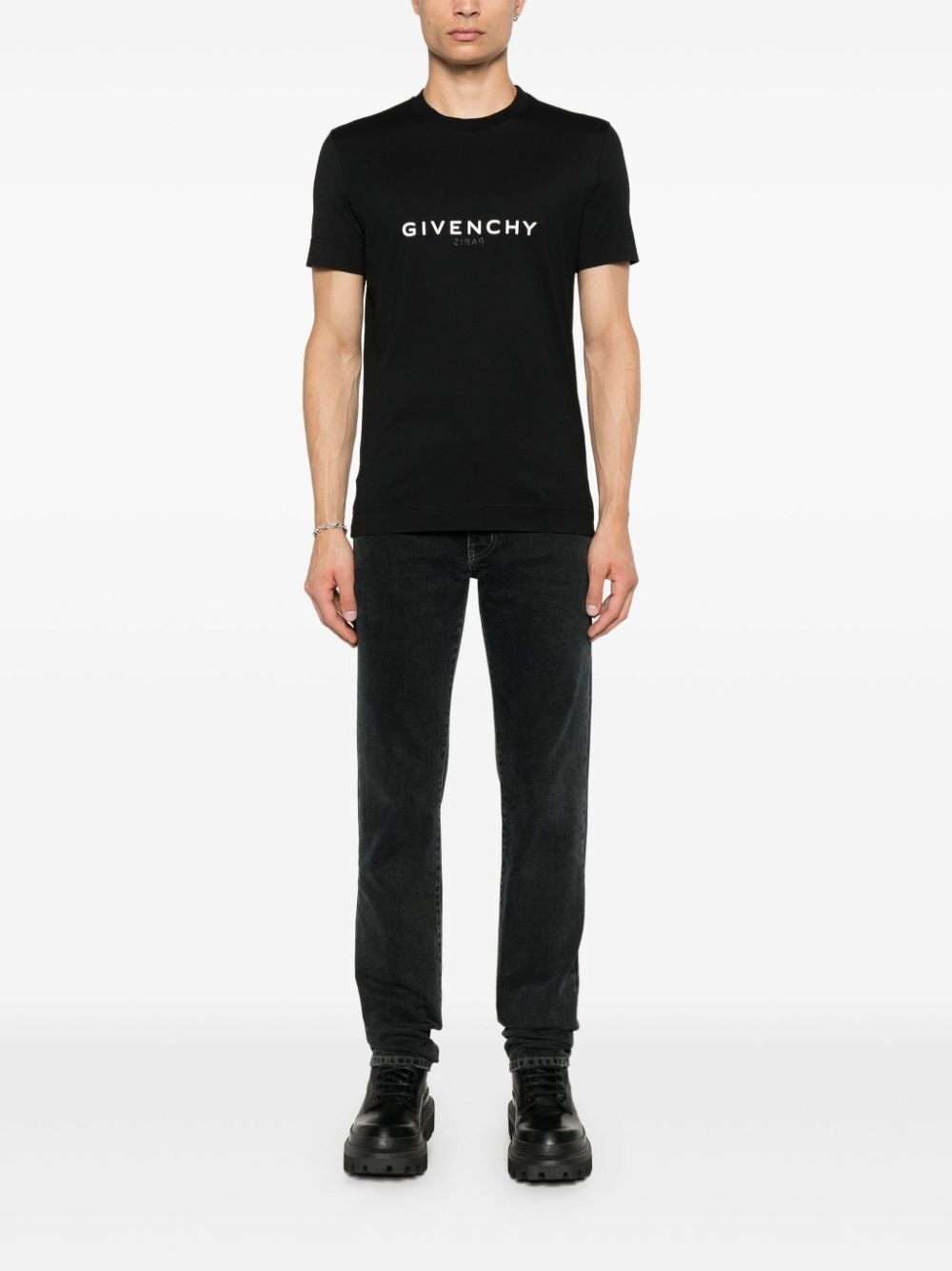 logo-print cotton T-shirt - 2