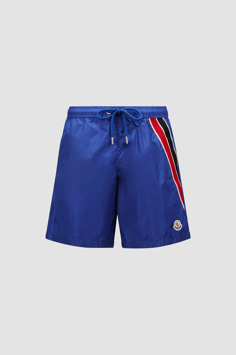 Tricolor Trim Swim Shorts - 1