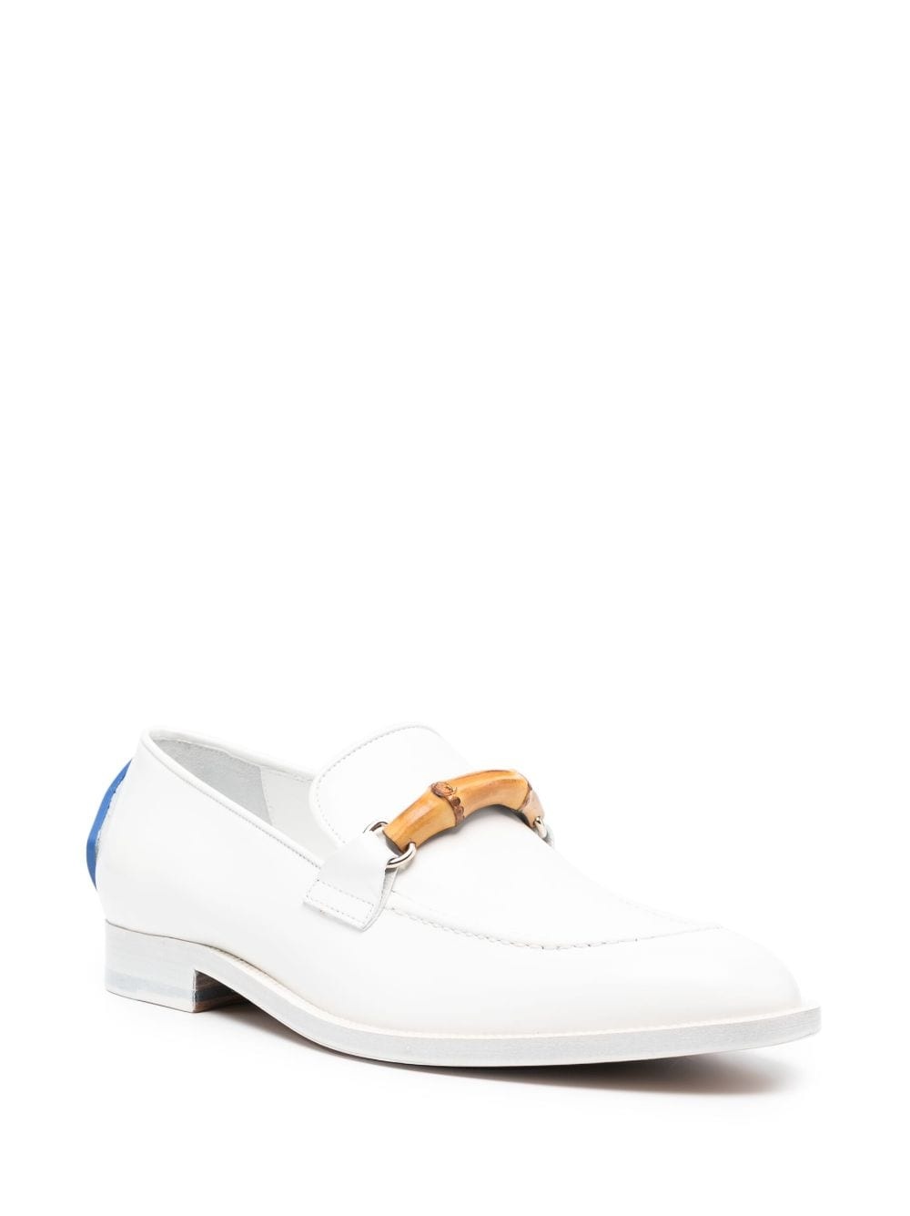 bamboo-detail leather loafers - 2