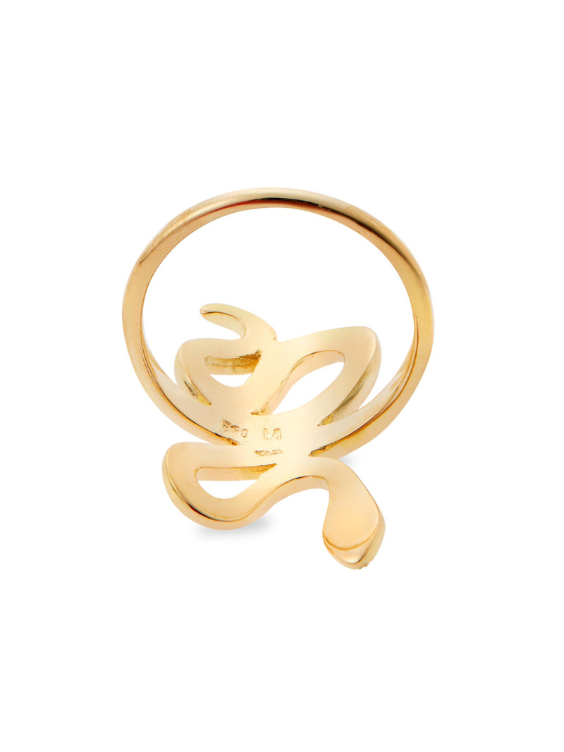 Women's Snakes Slither 18K Yellow Gold, Tsavorite & 1.05 TCW Diamond Ring - Yellow Gold 4