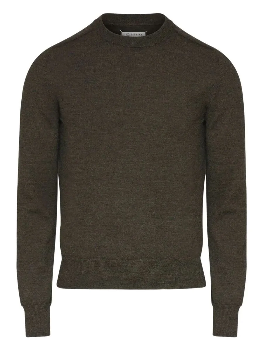 Maison Margiela Wool Sweater With Elbow Patches Clothing - 1