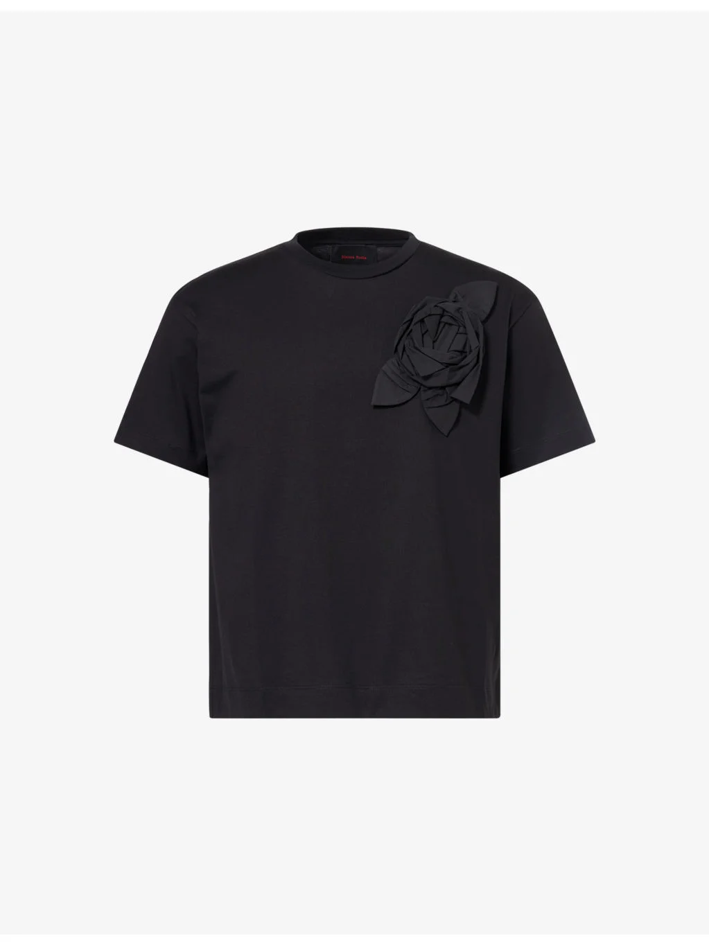 Pressed Rosette Cotton T-Shirt - 1