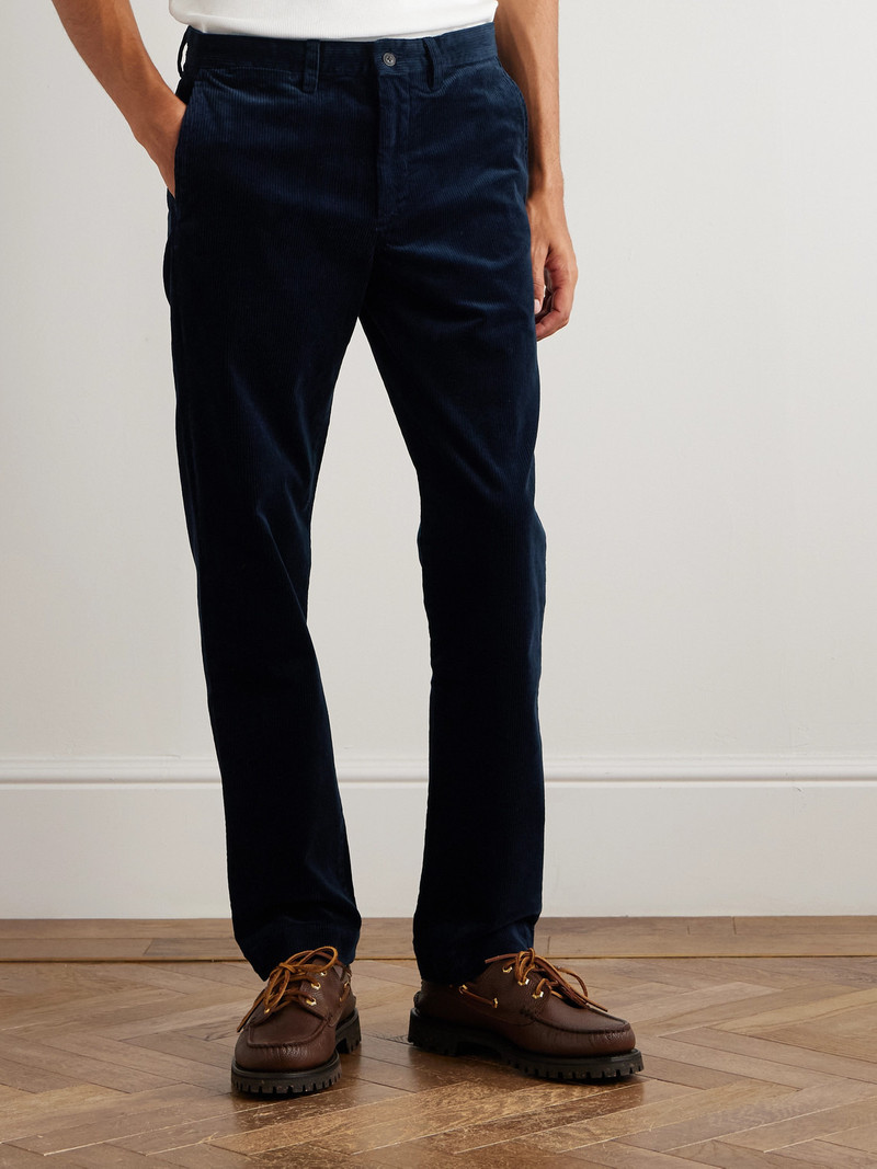 Bedford Slim-Fit Straight-Leg Cotton-Blend Corduroy Trousers 3