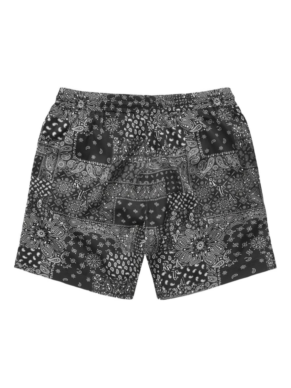 bandana-patchwork swim shorts - 2