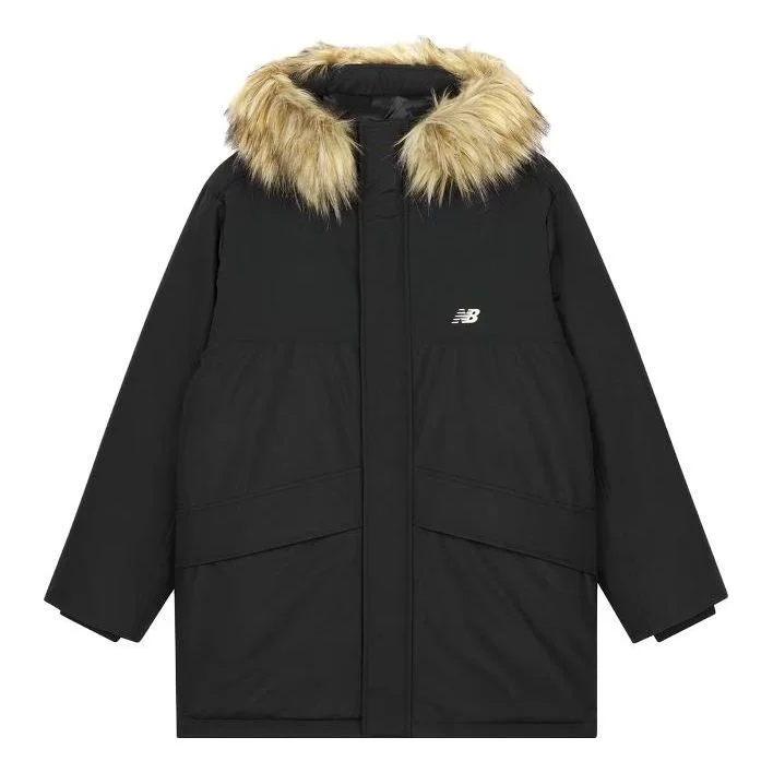 New Balance Warm Long Parka Jacket 'Black' AMJ33330-BK - 1