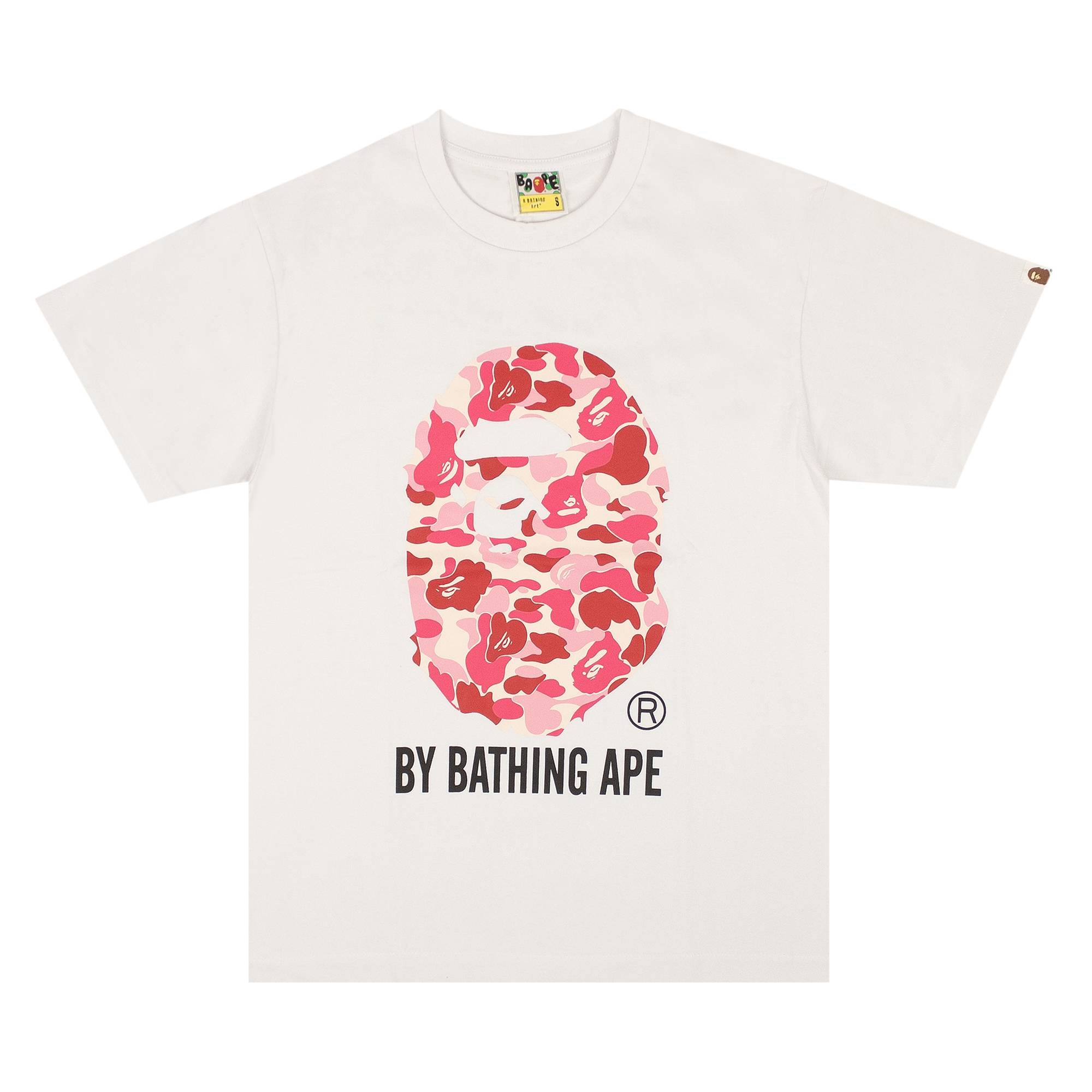 BAPE ABC Camo By Bathing Ape Tee 'White/Green' - 1