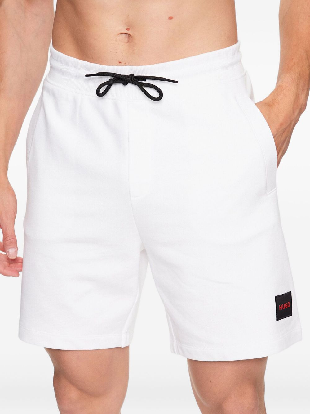 logo-patch drawstring swim shorts - 5