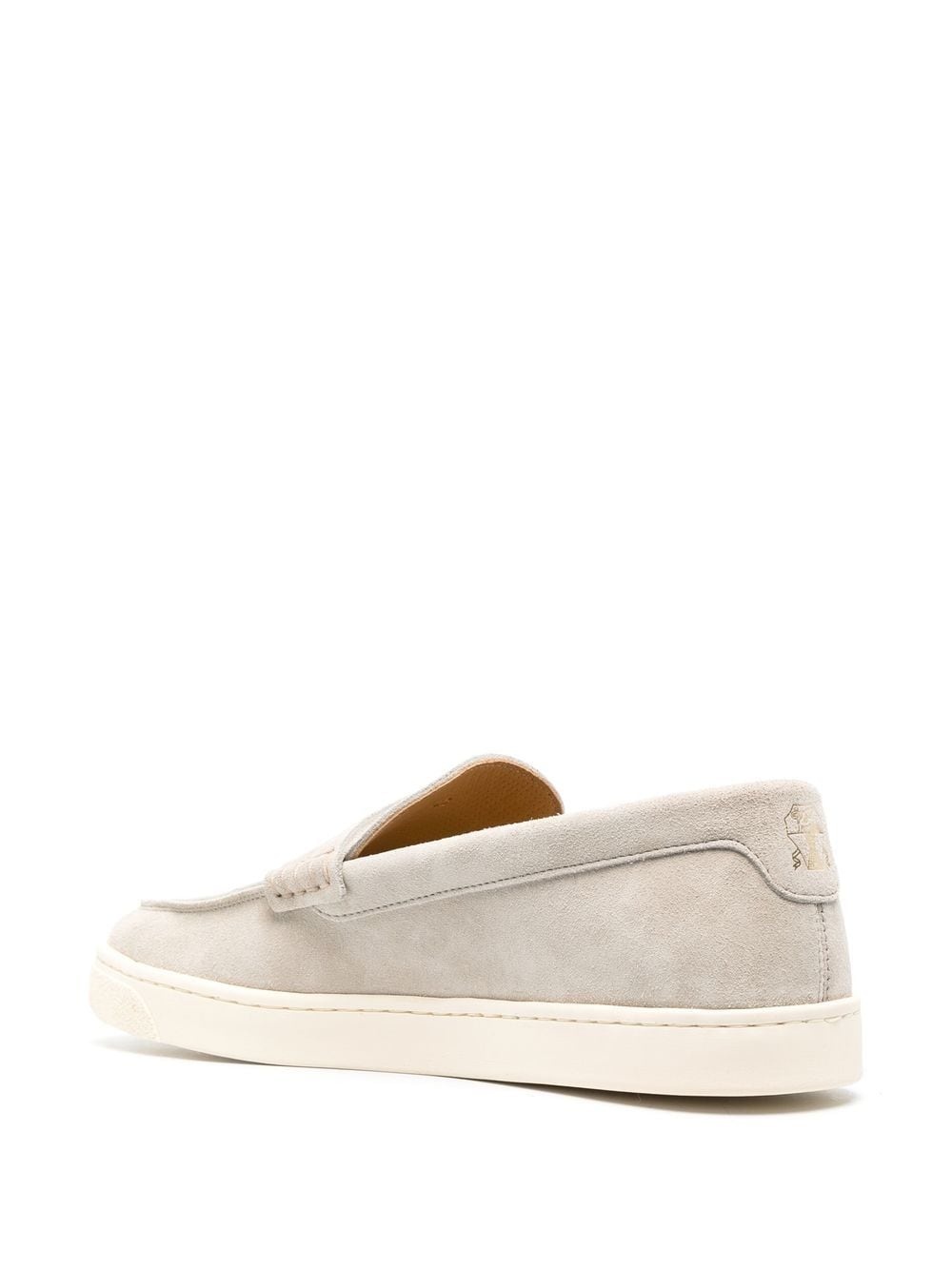 almond-toe suede loafers - 3