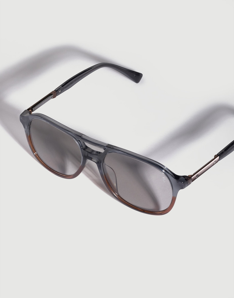 Acetate aviator sunglasses with polarized lenses 3