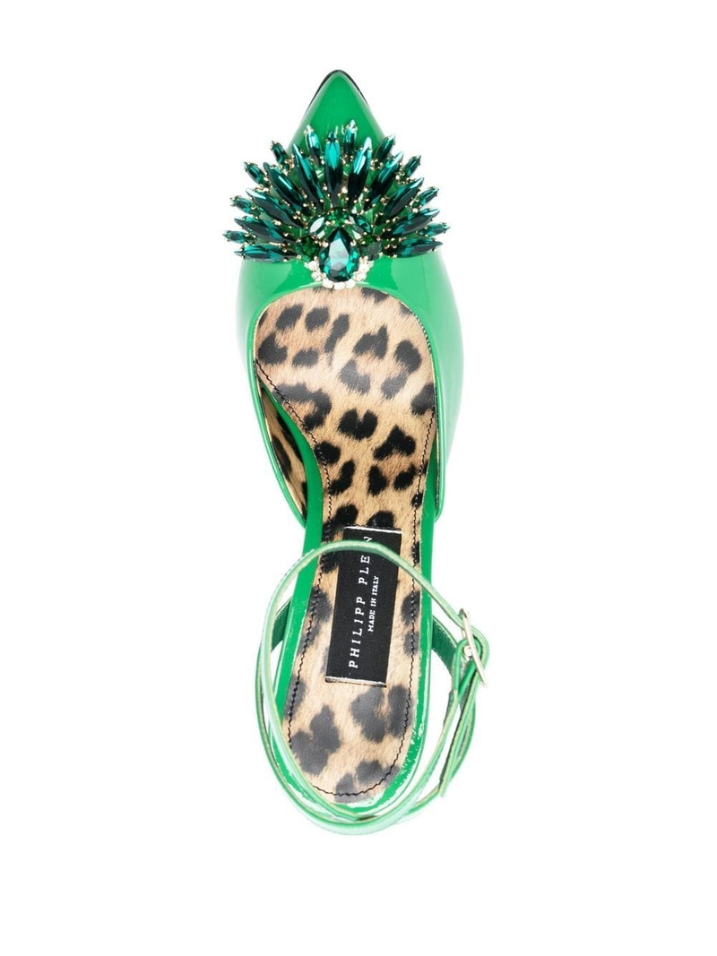 vernice 110mm crystal-embellished pumps 4