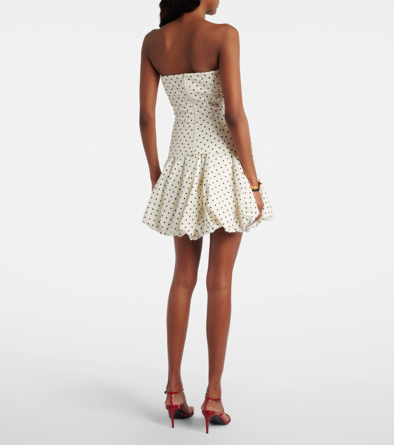 Balloon polka-dot poplin miniskirt 3
