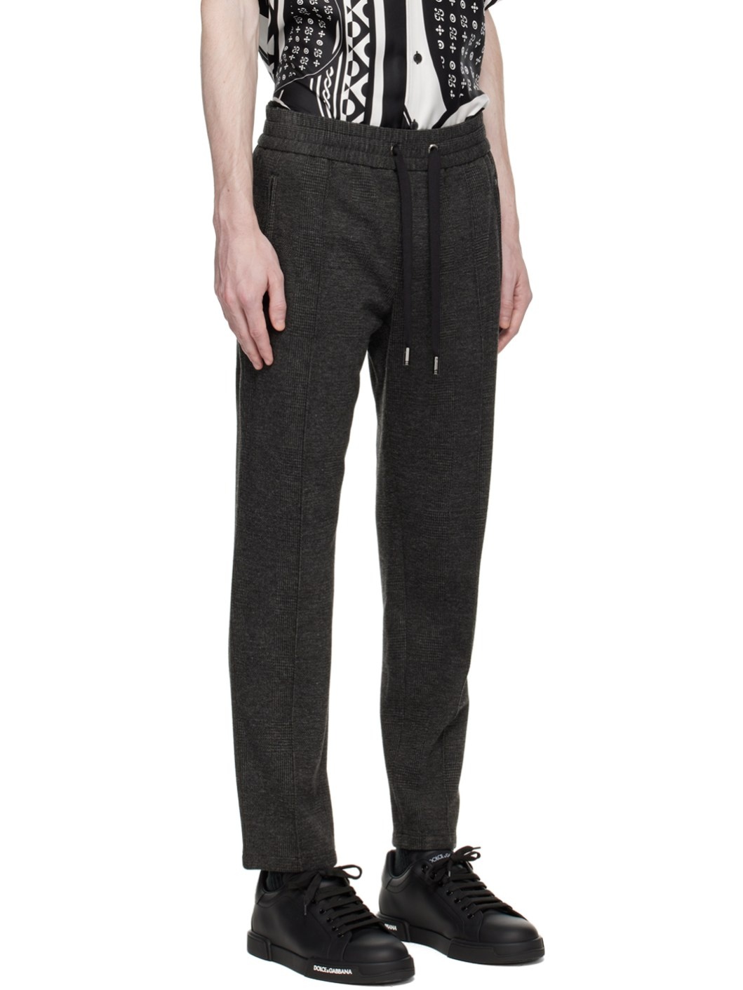 Gray Glen Plaid Trousers - 2