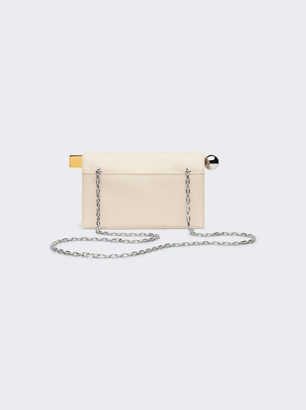 The Small Rond Carré Clutch Light Ivory - 3