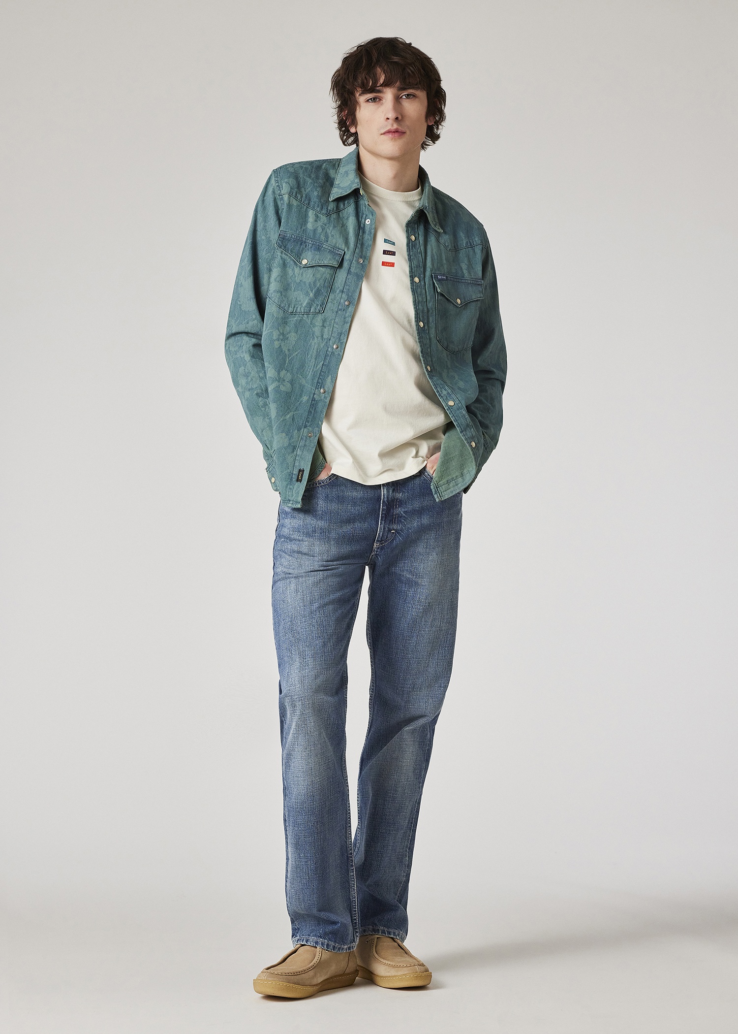 Paul Smith + Lee® Mid Antique-Wash Selvedge 101 Rider Jeans - 5