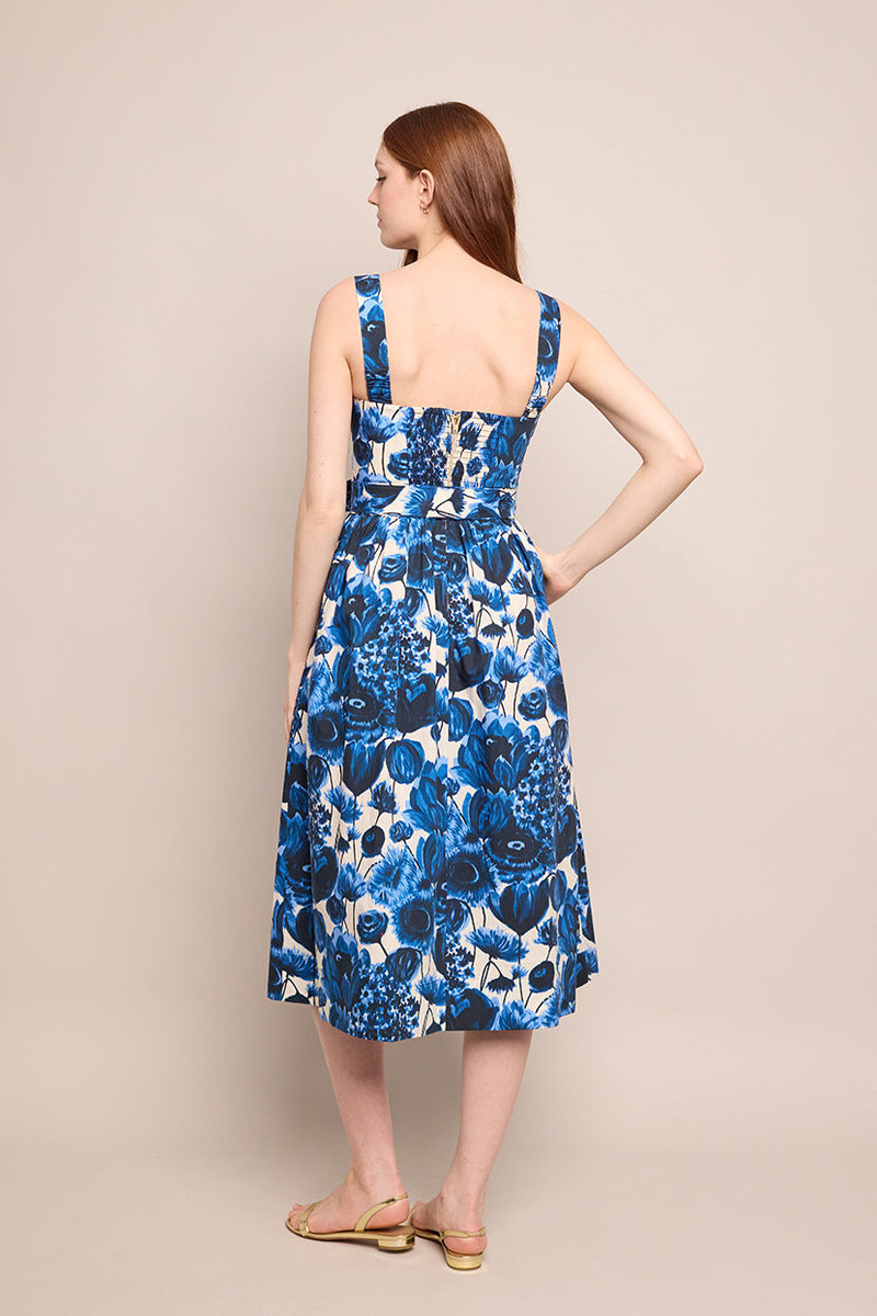 Candace Dress Azure Allure: Radiant Sophistication in Every Detail 4