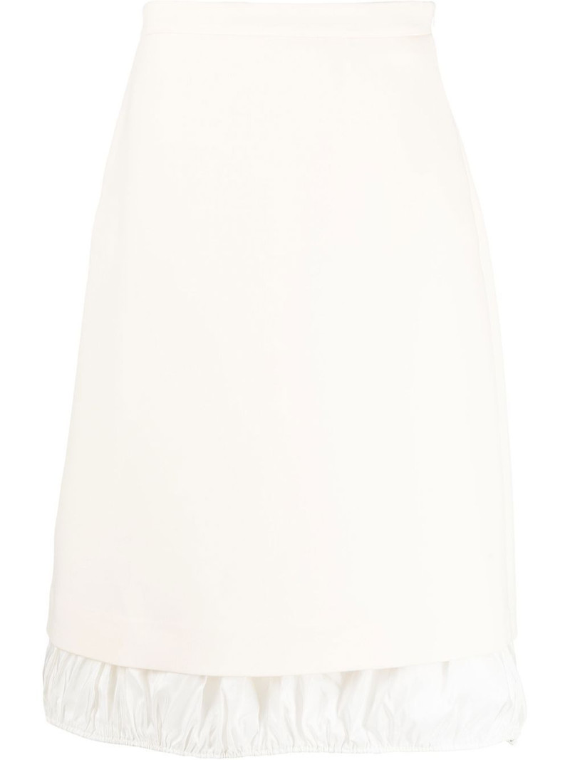 double-faced wool midi skirt 1