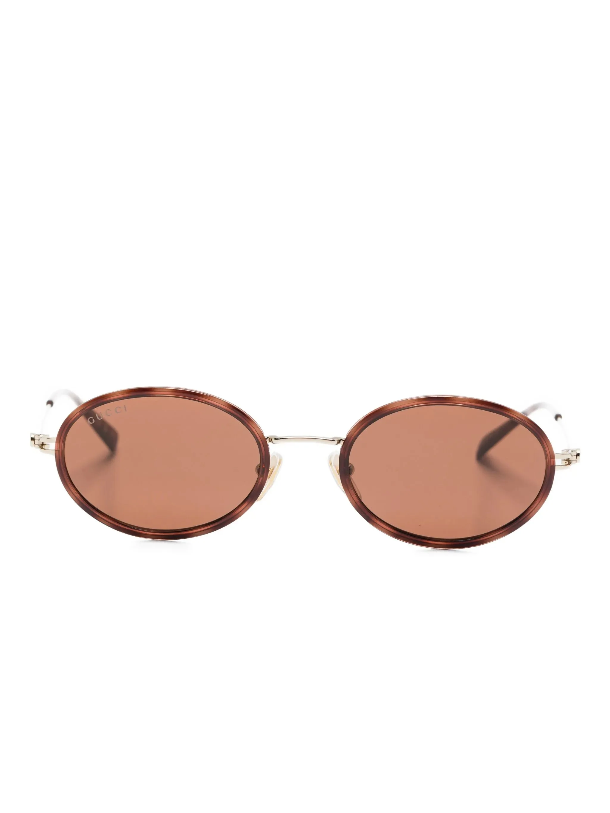 oval-frame sunglasses - 1