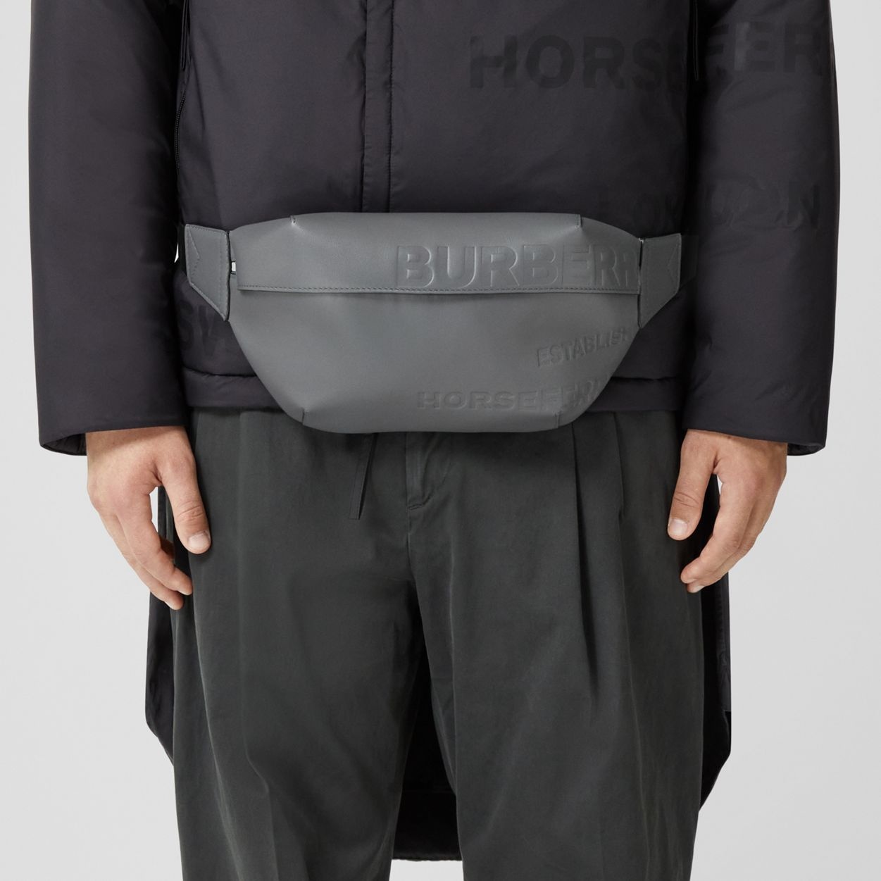Horseferry Embossed Leather Sonny Bum Bag - 3