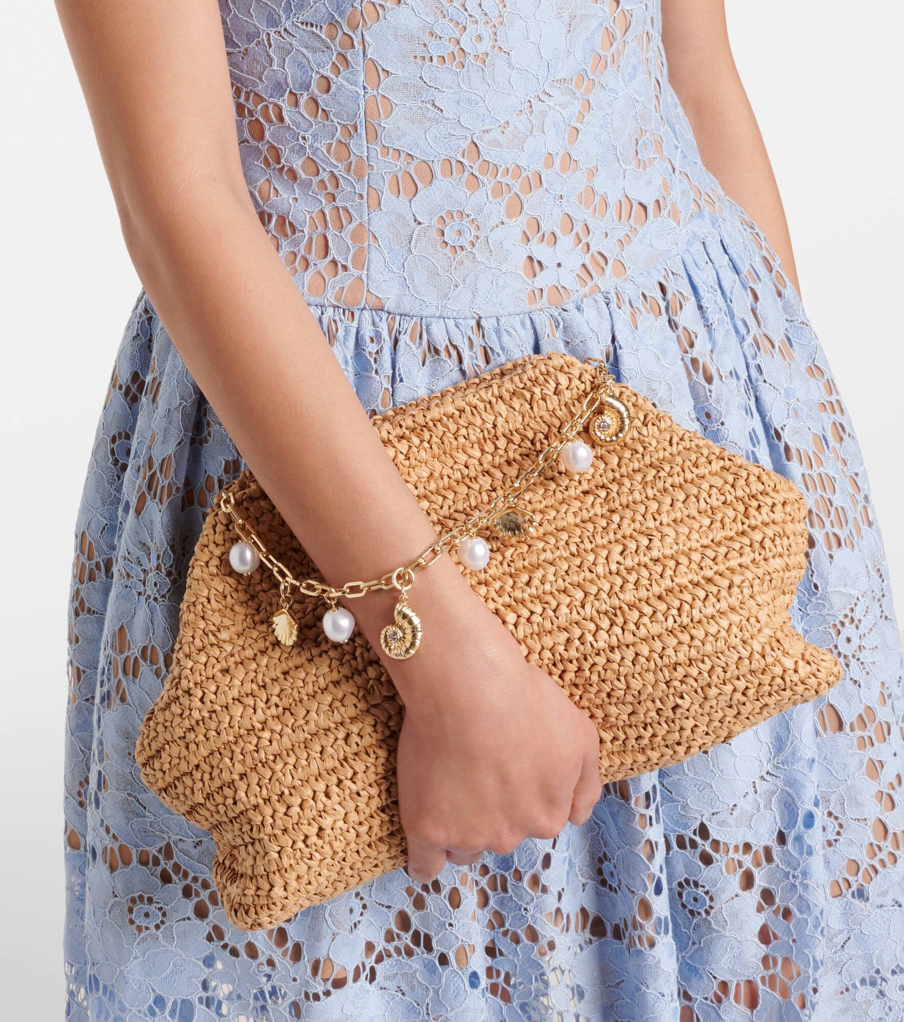 Bow Small woven shoulder bag - 2