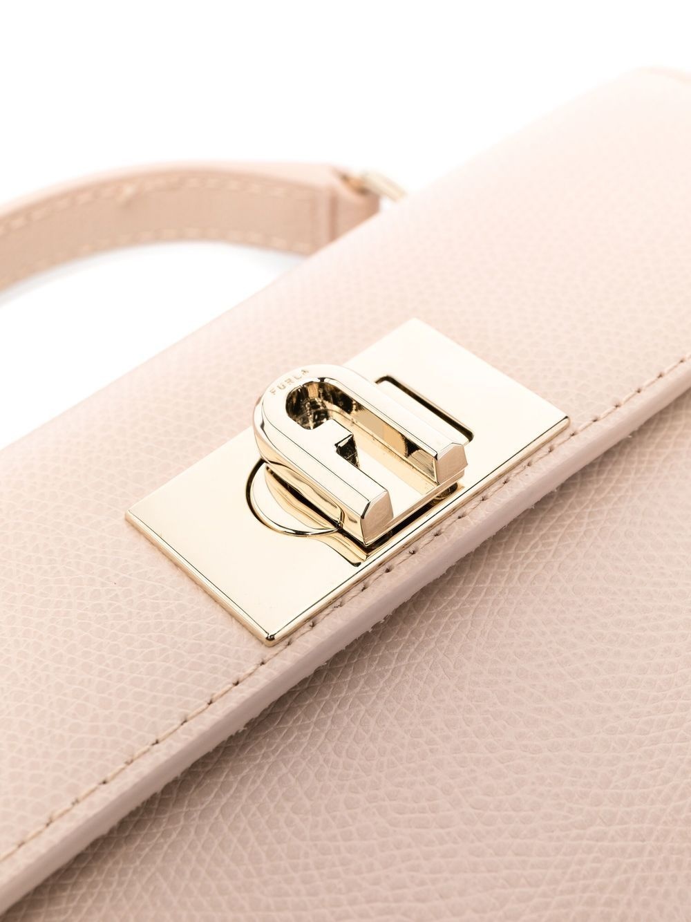 logo-buckle leather tote bag - 4