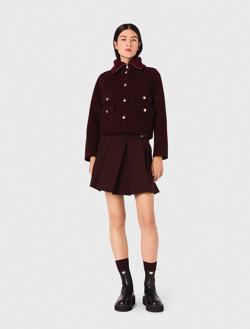 maje Reversible double-faced jacket outlook