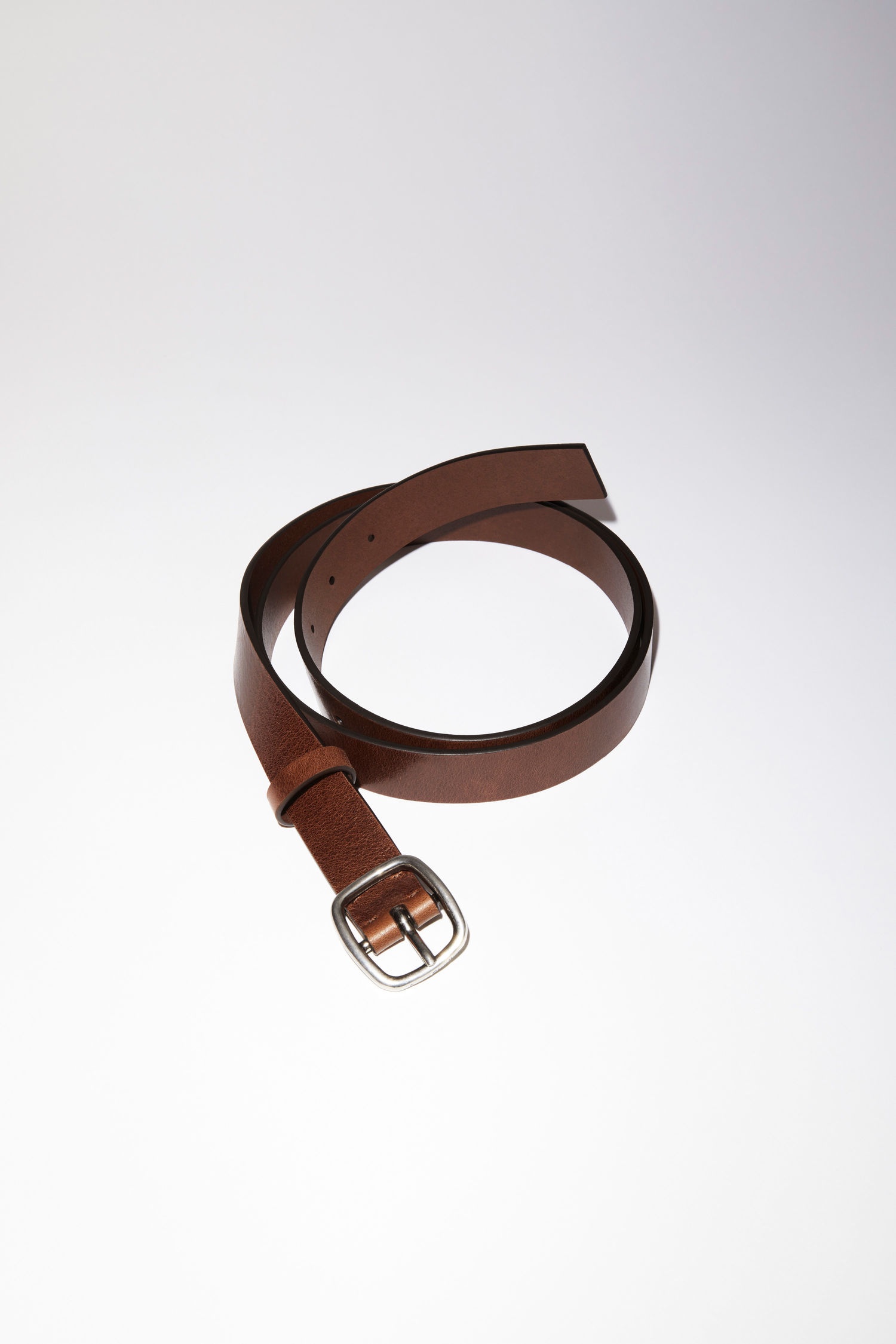 Classic leather belt - Brown - 1