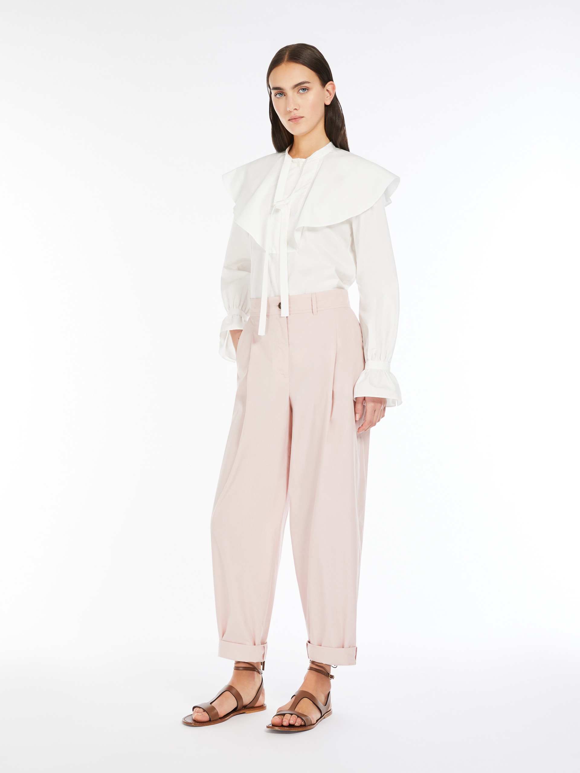 ARSENIO1234 Cotton shirt with cape detail - 2