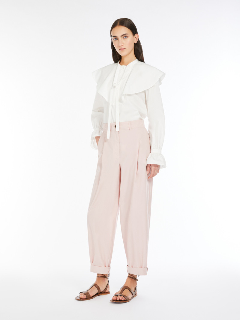 WEEKEND Max Mara ARSENIO1234 Cotton shirt with cape detail outlook