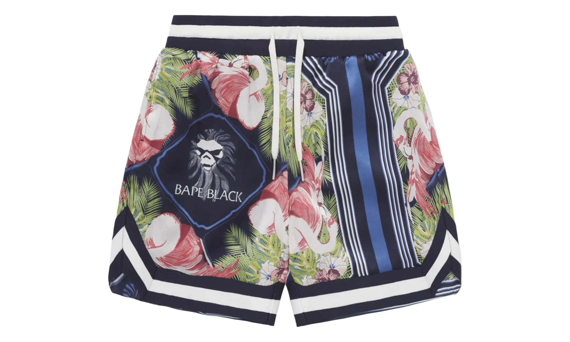 Black Label Silk Shorts "Blue Multicolor" 1I20153009 - 1