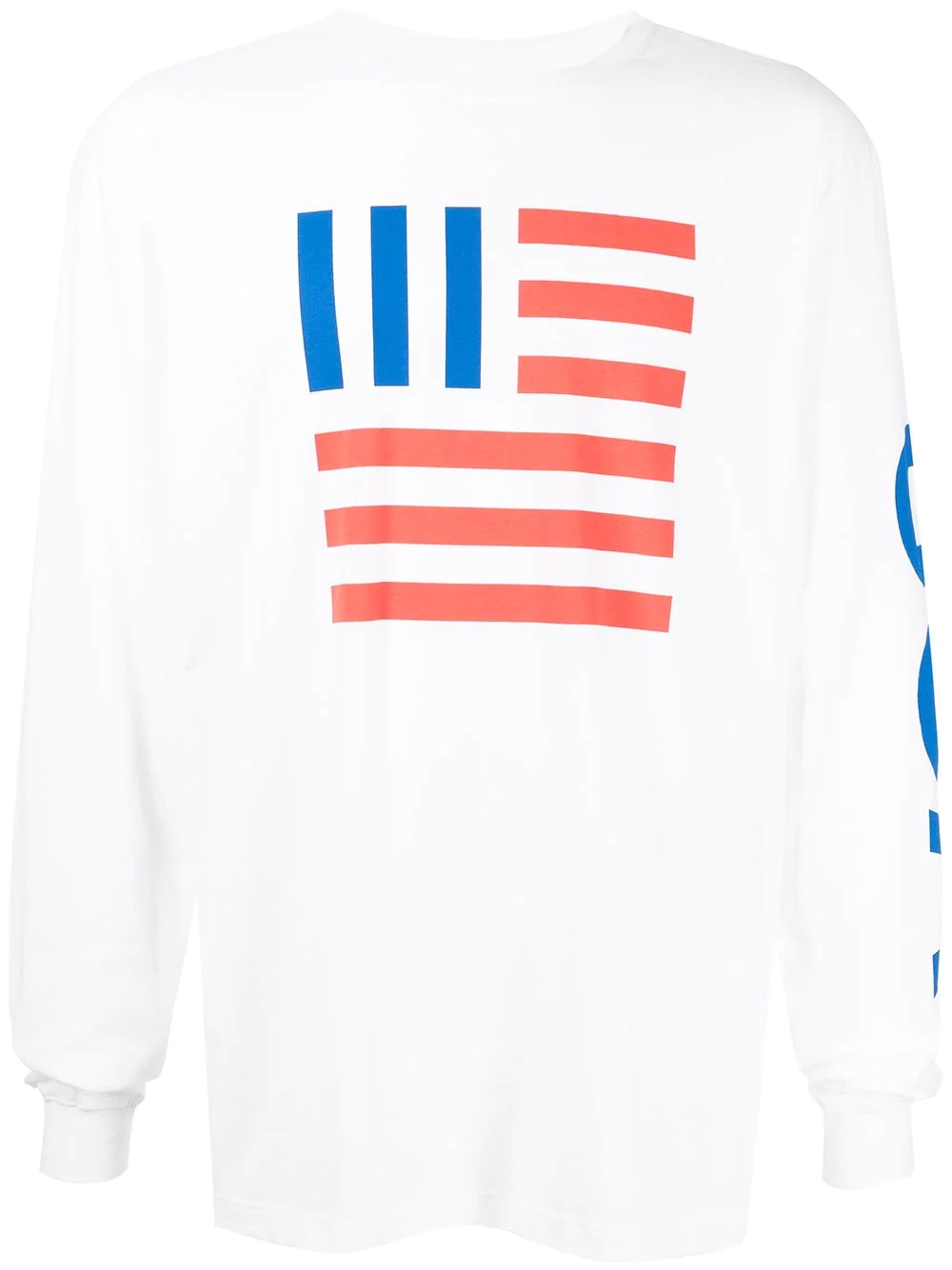 USA flag long-sleeved T-shirt - 1