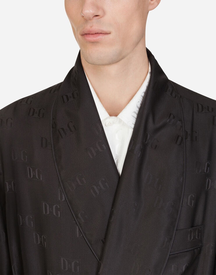 Silk jacquard robe - 3