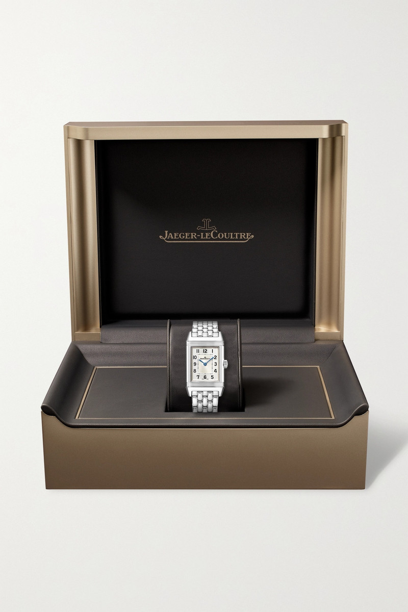 Reverso 고전적인 얇은 40.1mm x 24.4mm 중간 스테인리스 시계 9