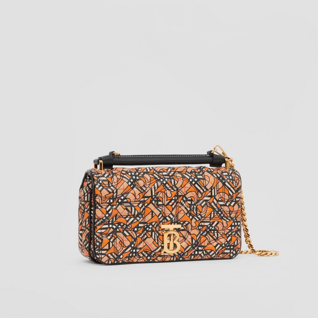 Small Monogram Print Quilted Lambskin Lola Bag - 8