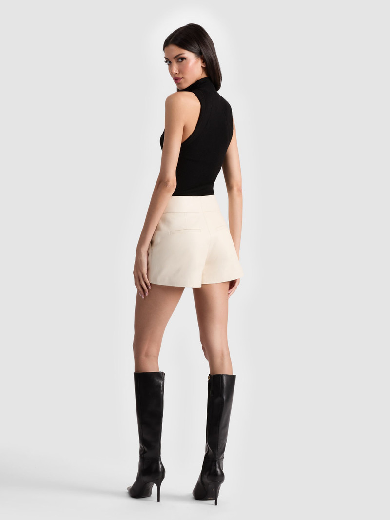 Alice + Olivia CADY LEATHER SHORT outlook
